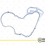 Timing Case Cover Gasket For Perkins 3681P047, 1106, 1104.