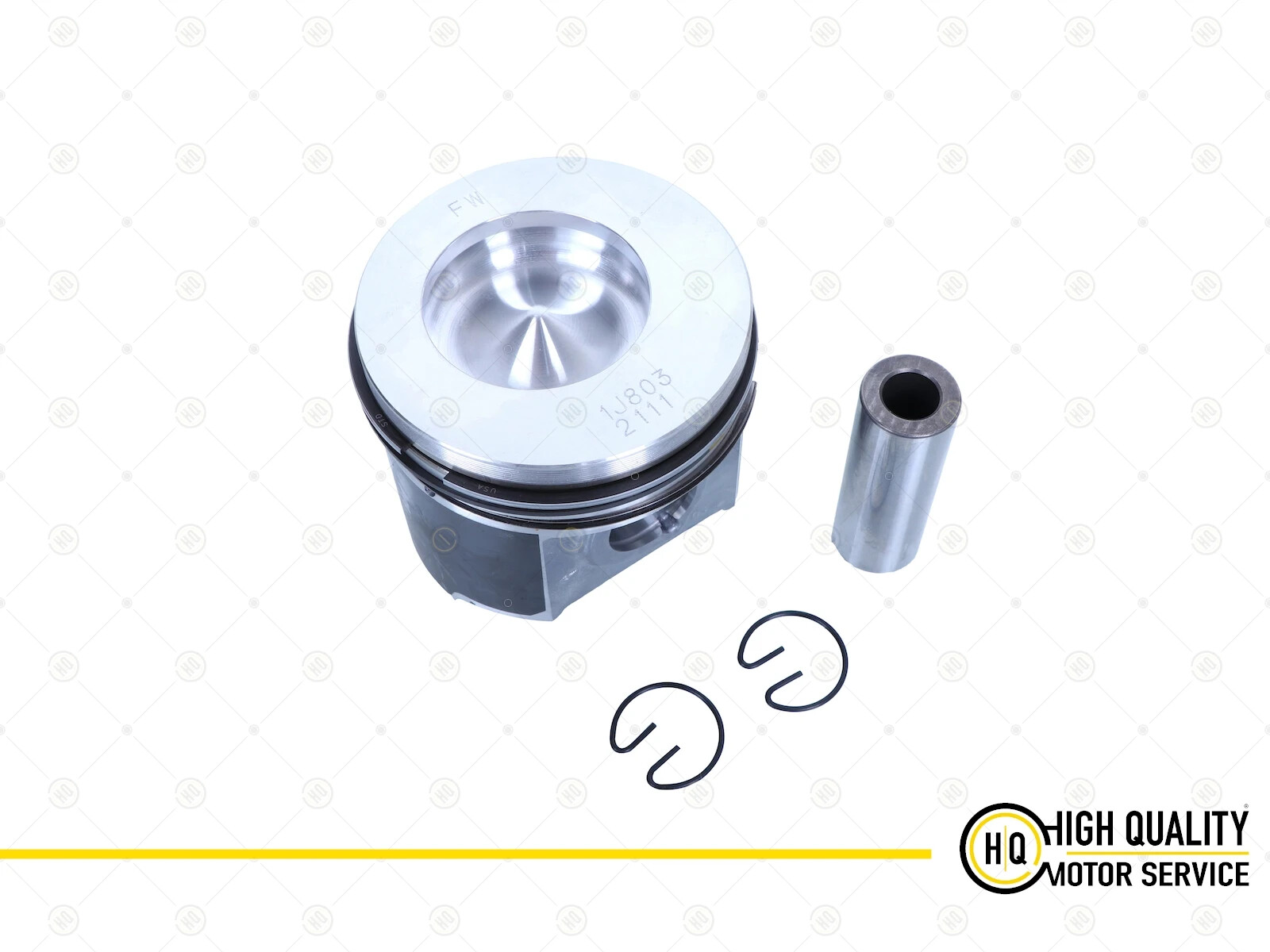 57-4330.jpg Piston With Rings STD For Kubota, 1J803-21110, D1803, V2403 87mm. - Image 1