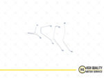 Fuel Injection Pipe set For Kubota, 1C020-53710, V3300, V3600, V3800. - Image 2