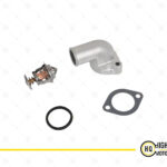 Genuine Complete Cover Thermostat For Kubota, 16691-73260, V2403.